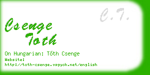 csenge toth business card