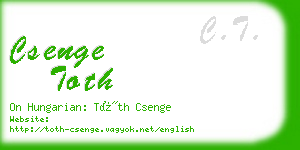 csenge toth business card